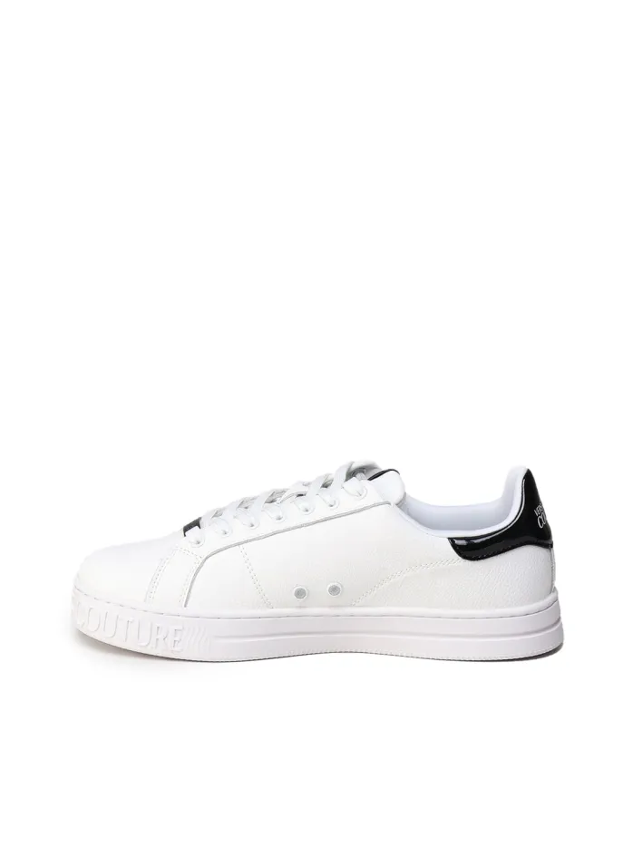 SNEAKERS IN PELLE CON LOGO A CONTRASTO