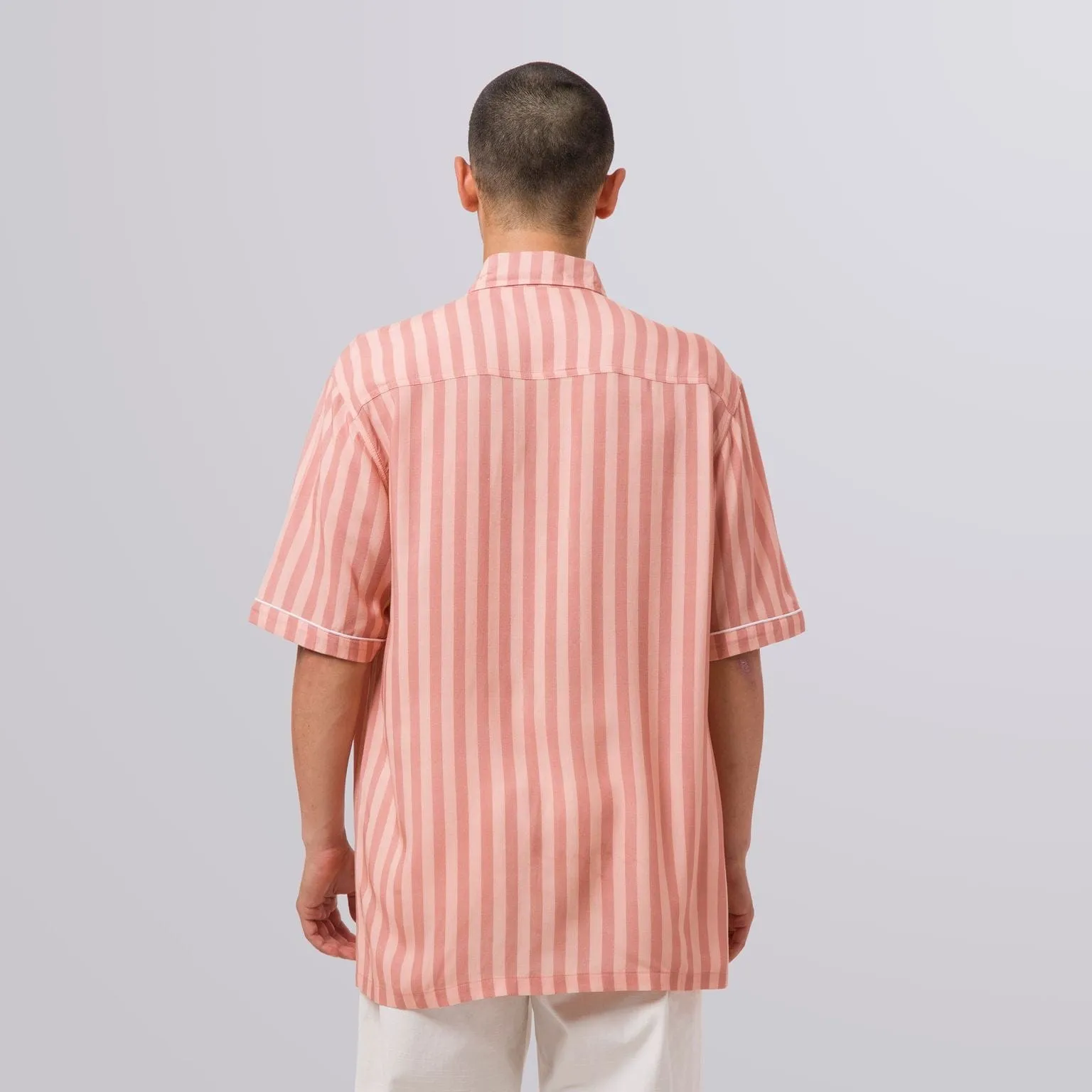 SOHO S/S WOVEN TOP - ROSE