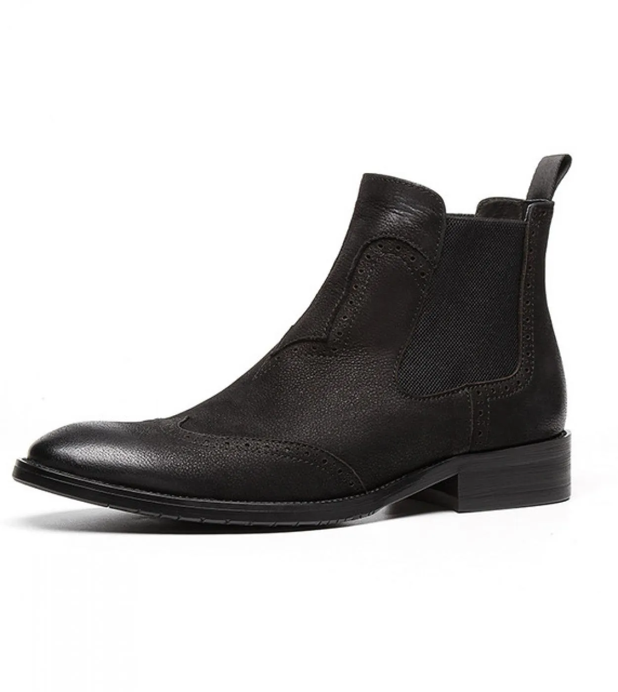 Stivale da sposa Chelsea in pelle da uomo Scarpe in pelle grigia Scarpe da uomo Stivali da uomo Stivali da uomo grigi