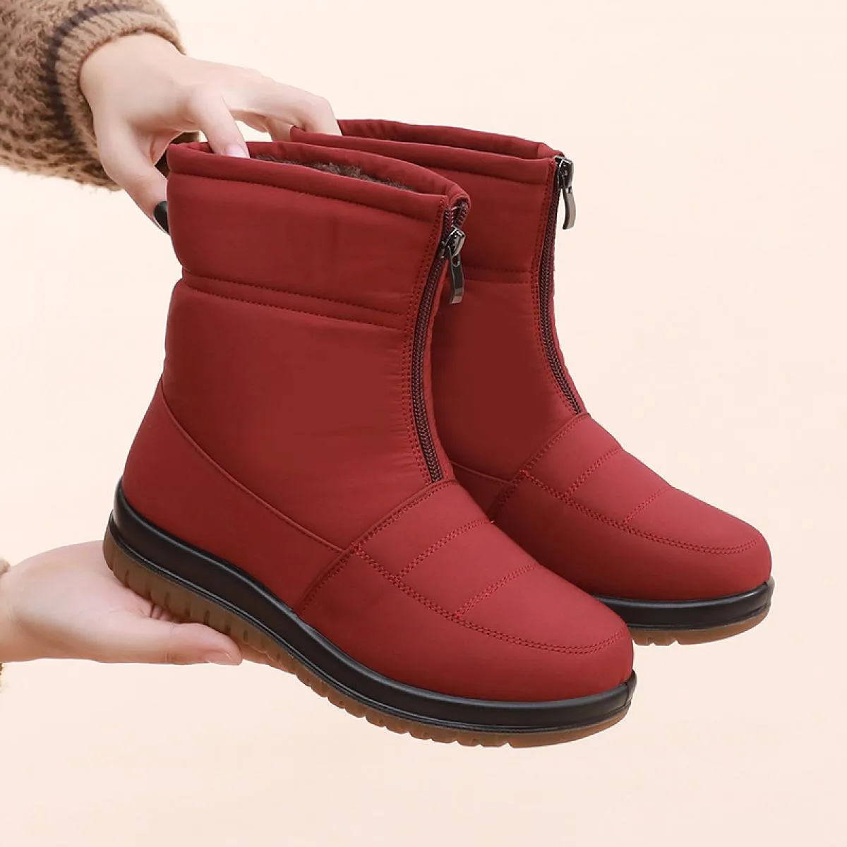 Stivali da donna 2022 nuovi stivali da neve da donna invernali scarpe di peluche Botas Mujer stivali invernali da donna alla mod