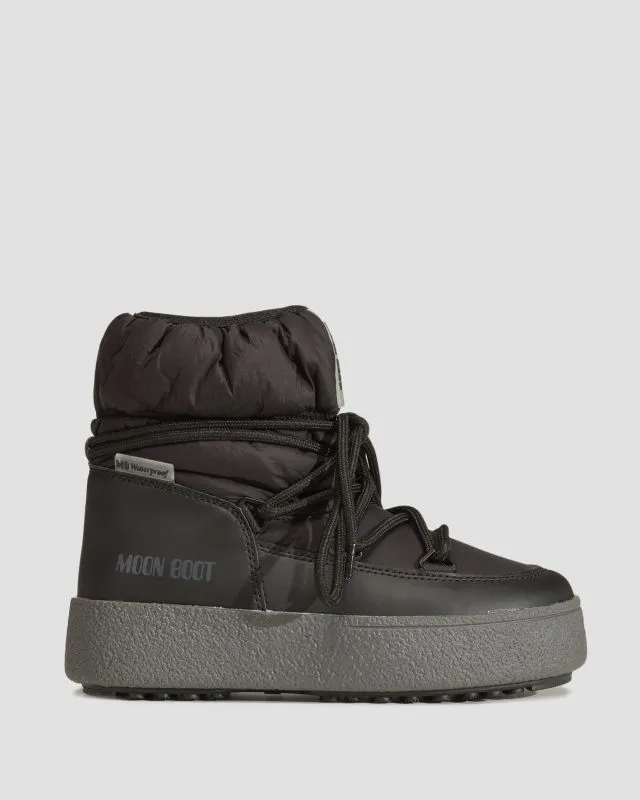 Stivali da neve da bambino Moon Boot Jtrack Low Nylon Wp Neri