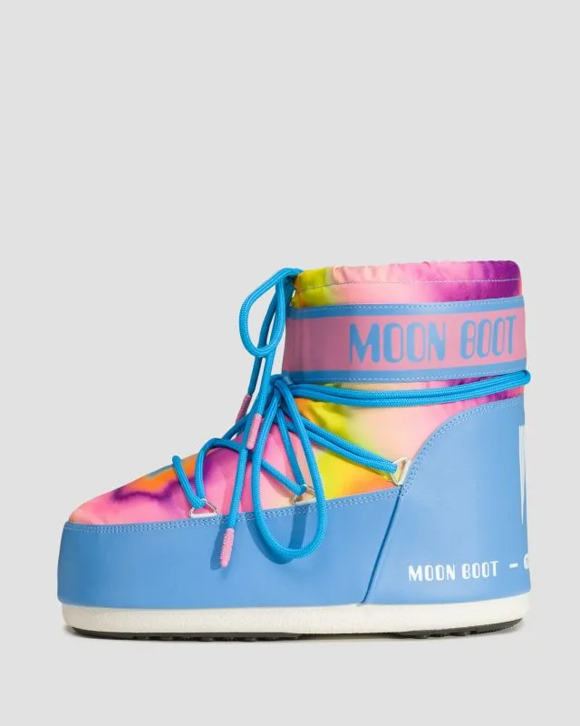 Stivali da neve da donna Moon Boot Icon Low Tie Dye Blu