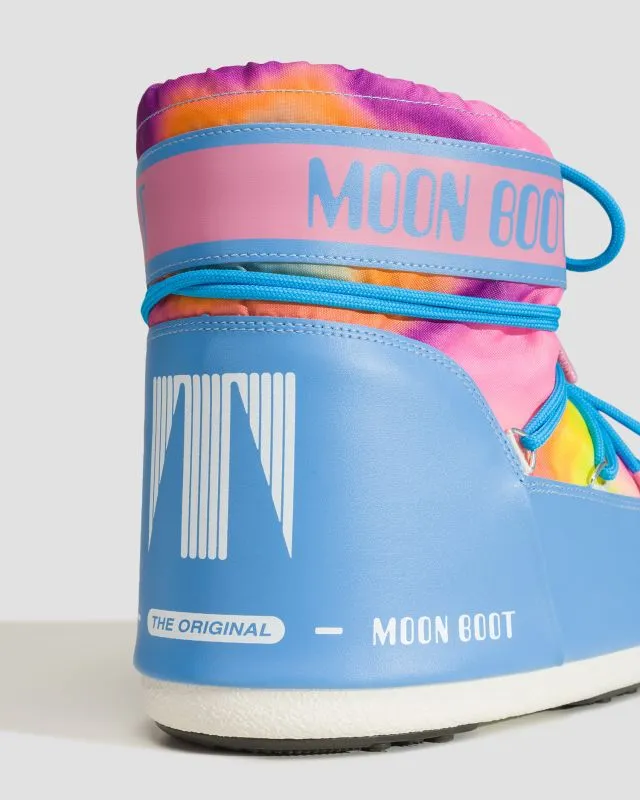 Stivali da neve da donna Moon Boot Icon Low Tie Dye Blu