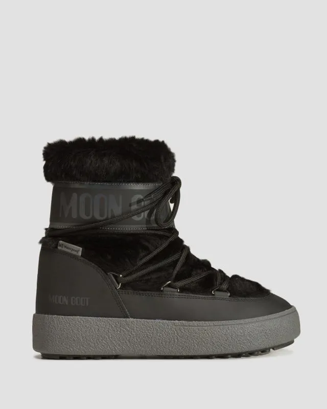 Stivali da neve da donna Moon Boot Ltrack Faux Fur Wp Neri
