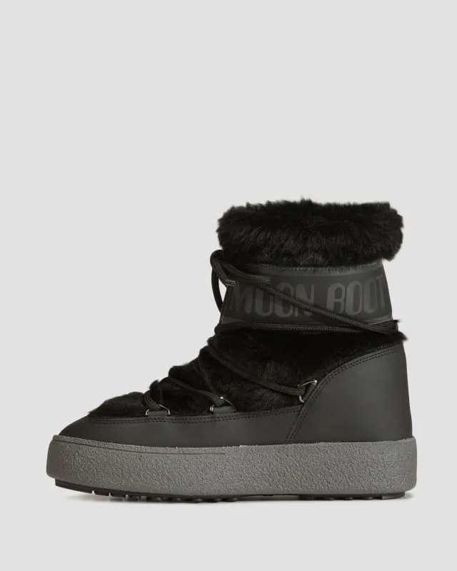 Stivali da neve da donna Moon Boot Ltrack Faux Fur Wp Neri