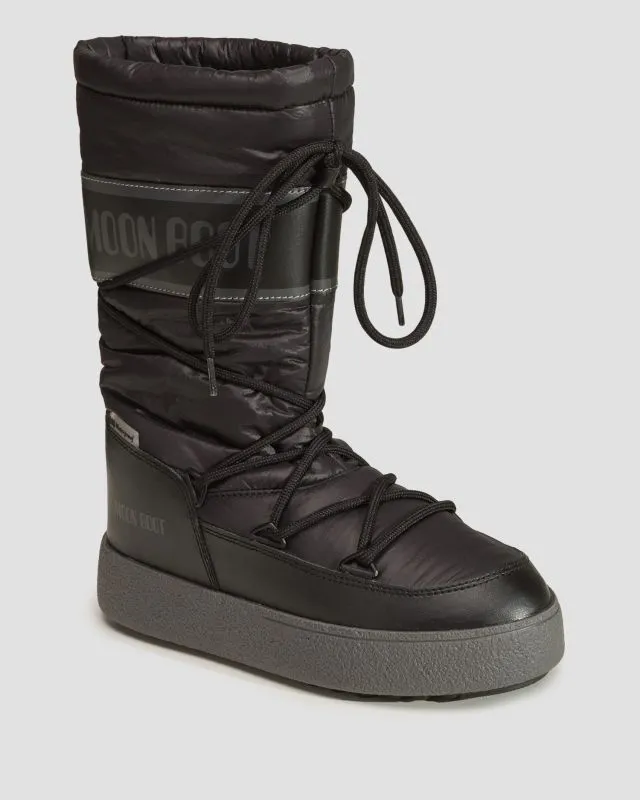 Stivali da neve da donna Moon Boot Ltrack High Nylon Wp Neri