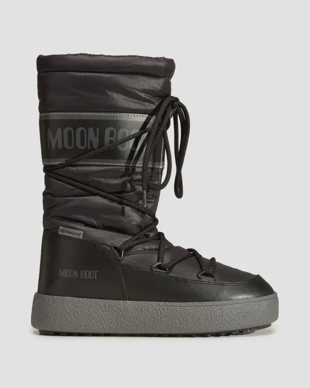 Stivali da neve da donna Moon Boot Ltrack High Nylon Wp Neri