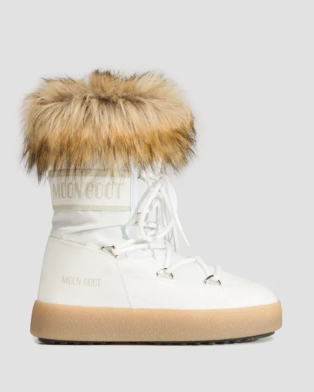 Stivali da neve da donna Moon Boot Ltrack Monaco Low Wp Bianchi