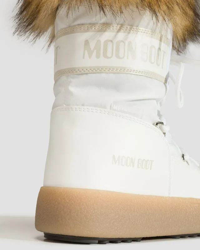 Stivali da neve da donna Moon Boot Ltrack Monaco Low Wp Bianchi