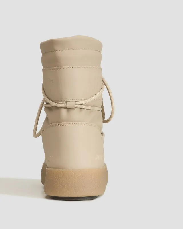 Stivali da neve da donna Moon Boot Ltrack Tube Rubber Beige