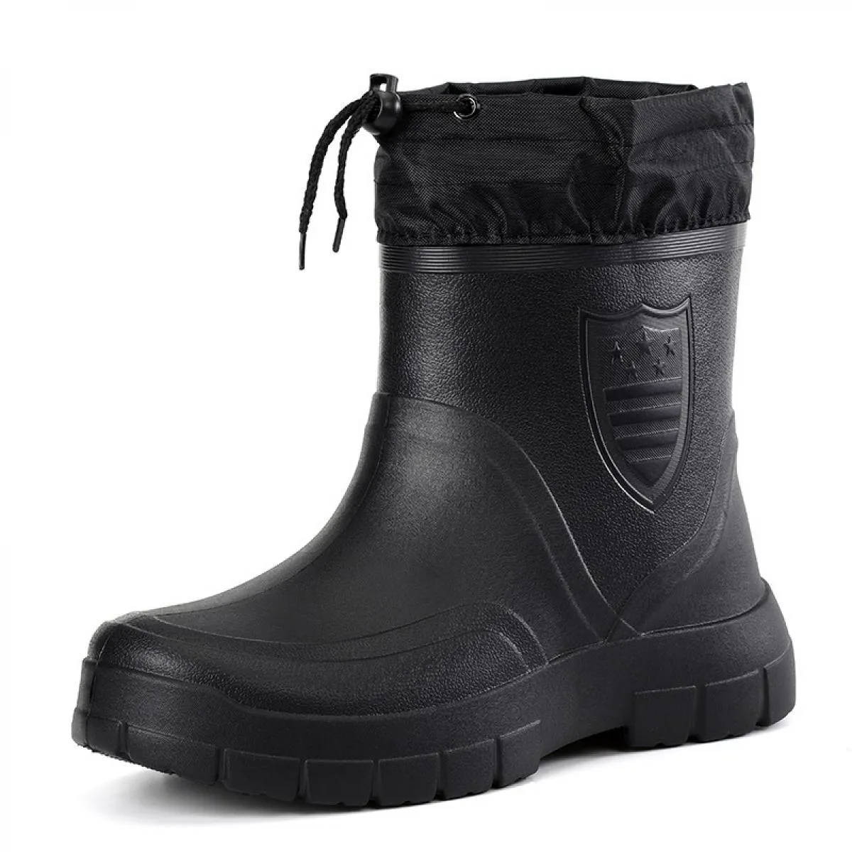 Stivali da neve impermeabili da uomo Stivali da pioggia da lavoro invernali Comfort Scarpe di cotone calde Calzature da passeggi