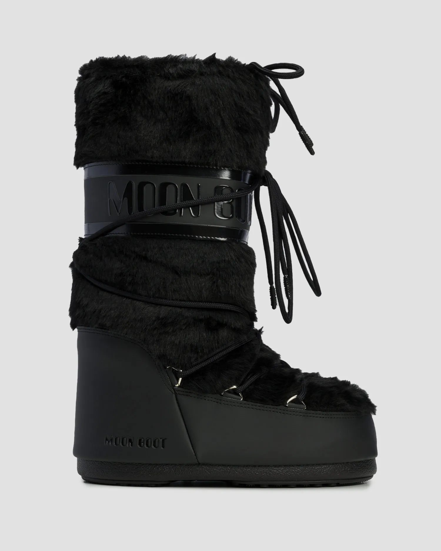 Stivali da neve neri da donna Moon Boot Icon Faux Fur 80D1408900-n001