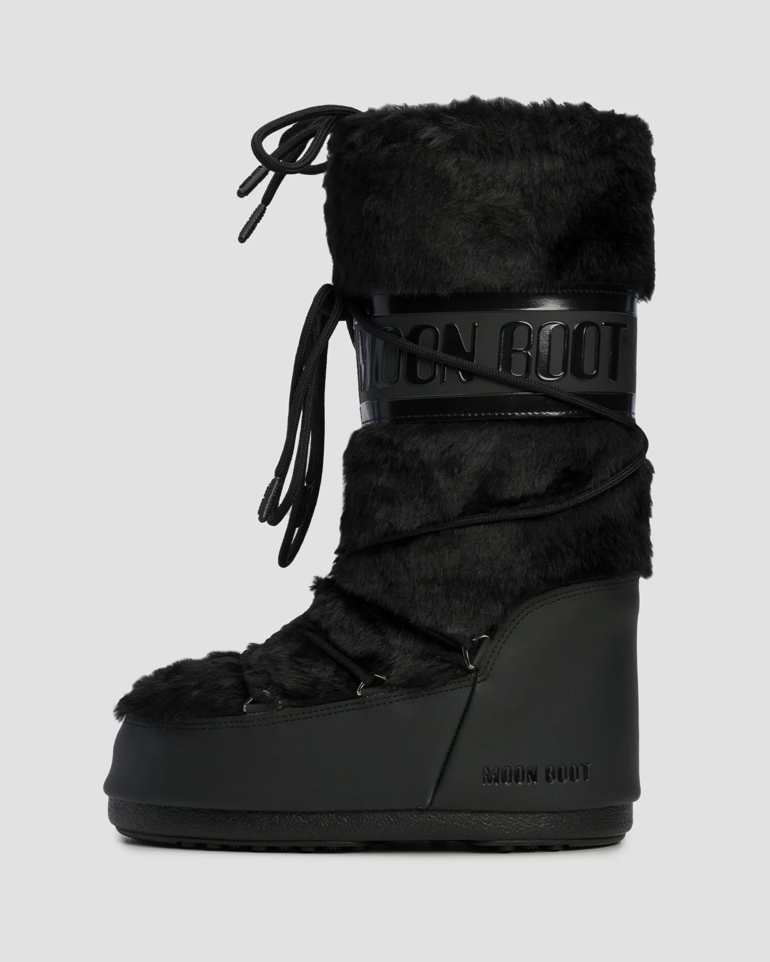 Stivali da neve neri da donna Moon Boot Icon Faux Fur 80D1408900-n001