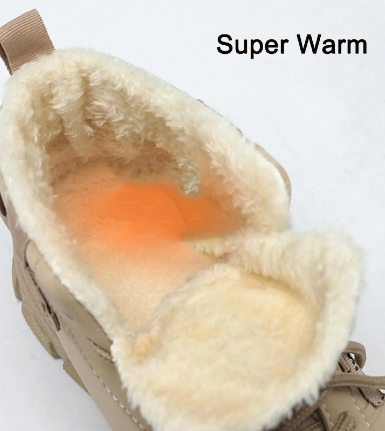 Stivali da uomo Caldi stivali da neve invernali per uomo Scarpe da lavoro Scarpe da uomo impermeabili in peluche