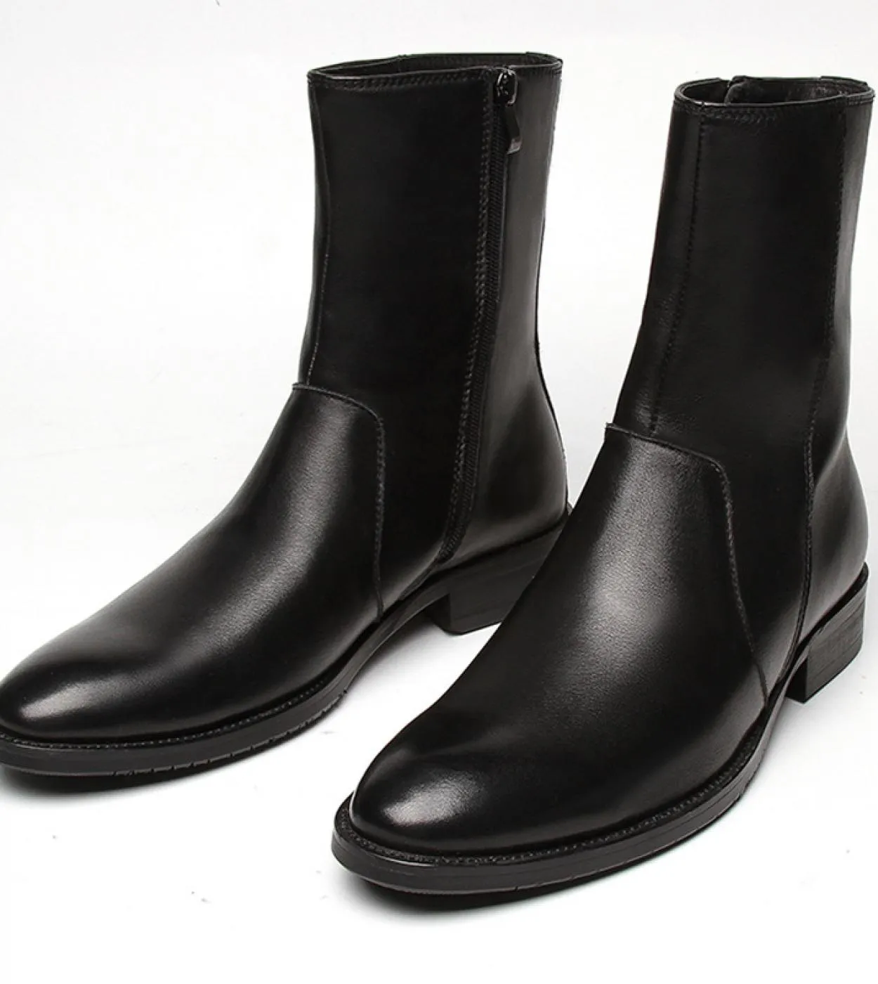 Stivali da uomo di marca di lusso in vera pelle 2023 stivali Chelsea neri caldi invernali per uomo nuovo stile confortevole qual