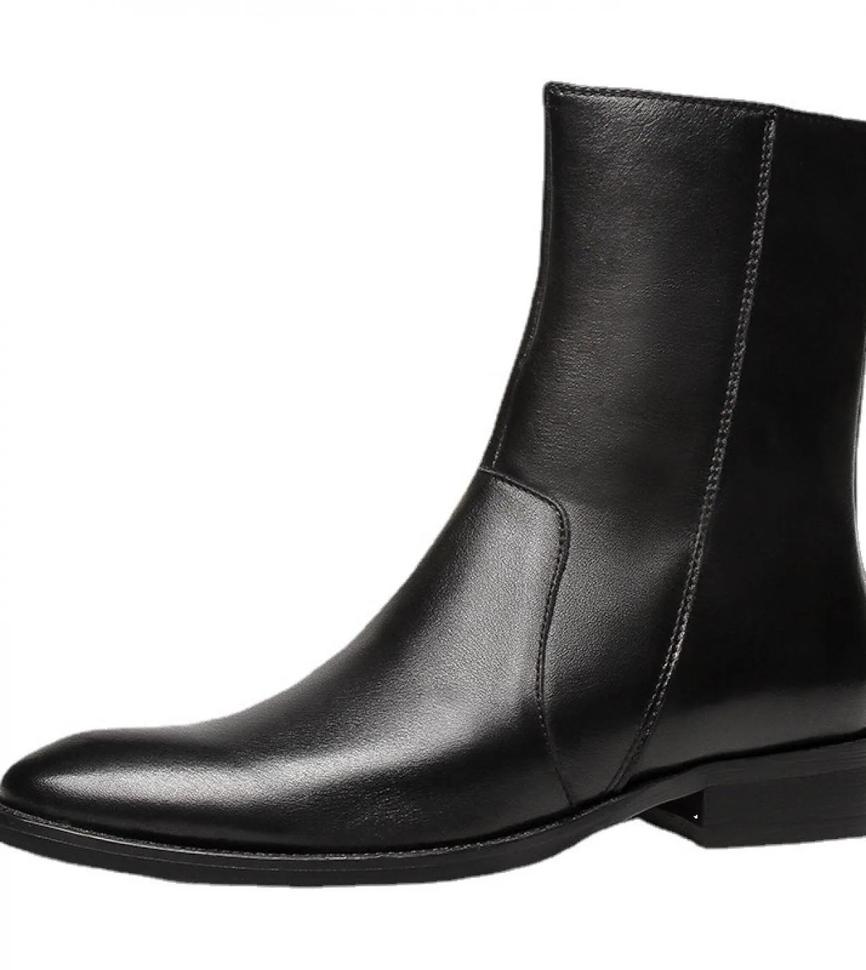 Stivali da uomo di marca di lusso in vera pelle 2023 stivali Chelsea neri caldi invernali per uomo nuovo stile confortevole qual