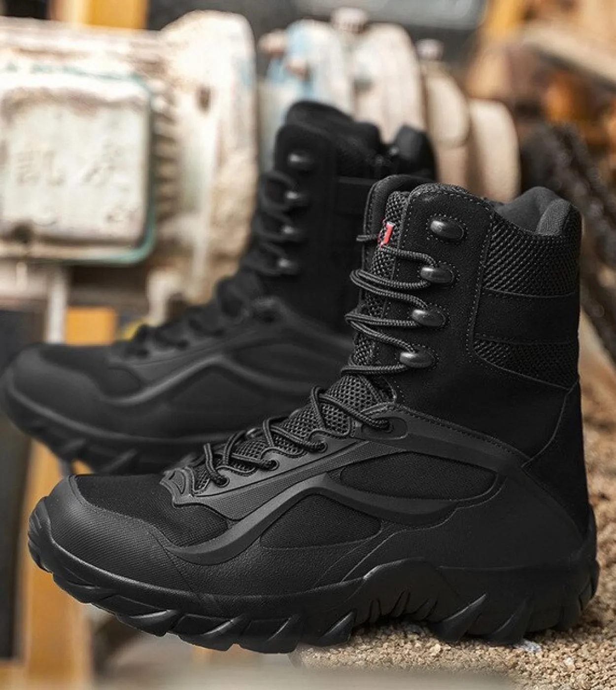 Stivali militari da uomo Special Force Scarpe da combattimento nel deserto Stivali da neve da uomo Scarpe antinfortunistiche da