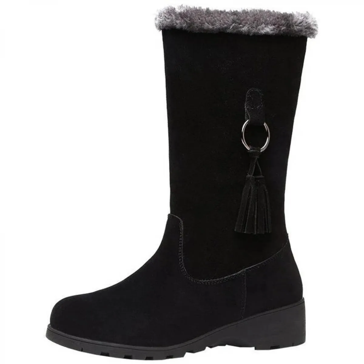 Stivali morbidi Stivali da neve caldi e morbidi da donna Scarpe invernali alte alla coscia antiscivolo