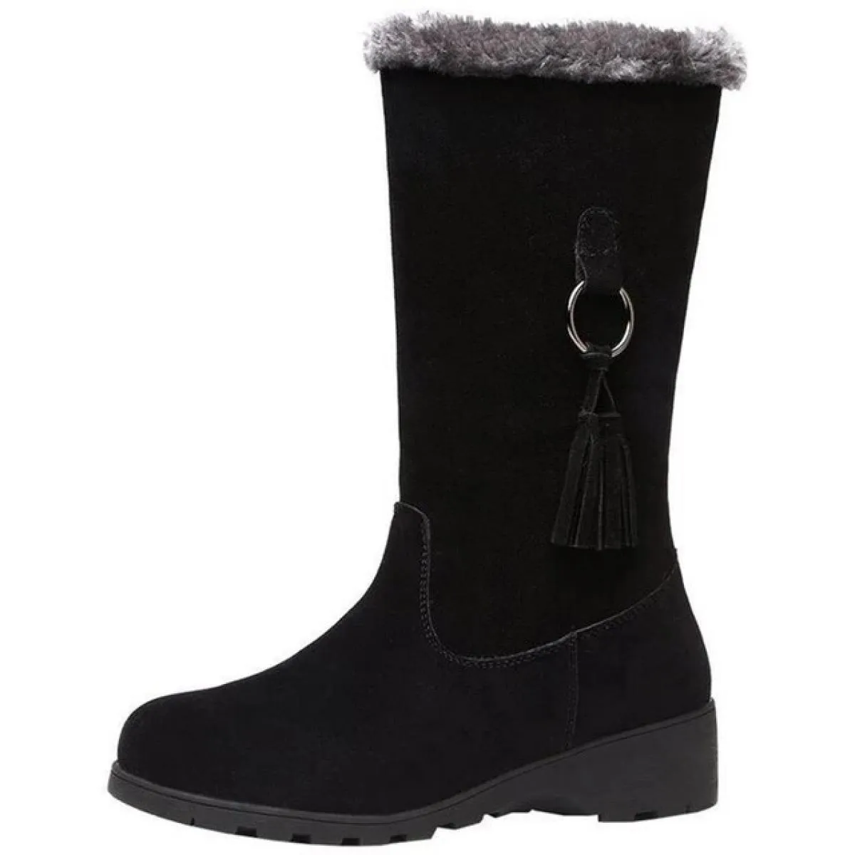 Stivali morbidi Stivali da neve caldi e morbidi da donna Scarpe invernali alte alla coscia antiscivolo