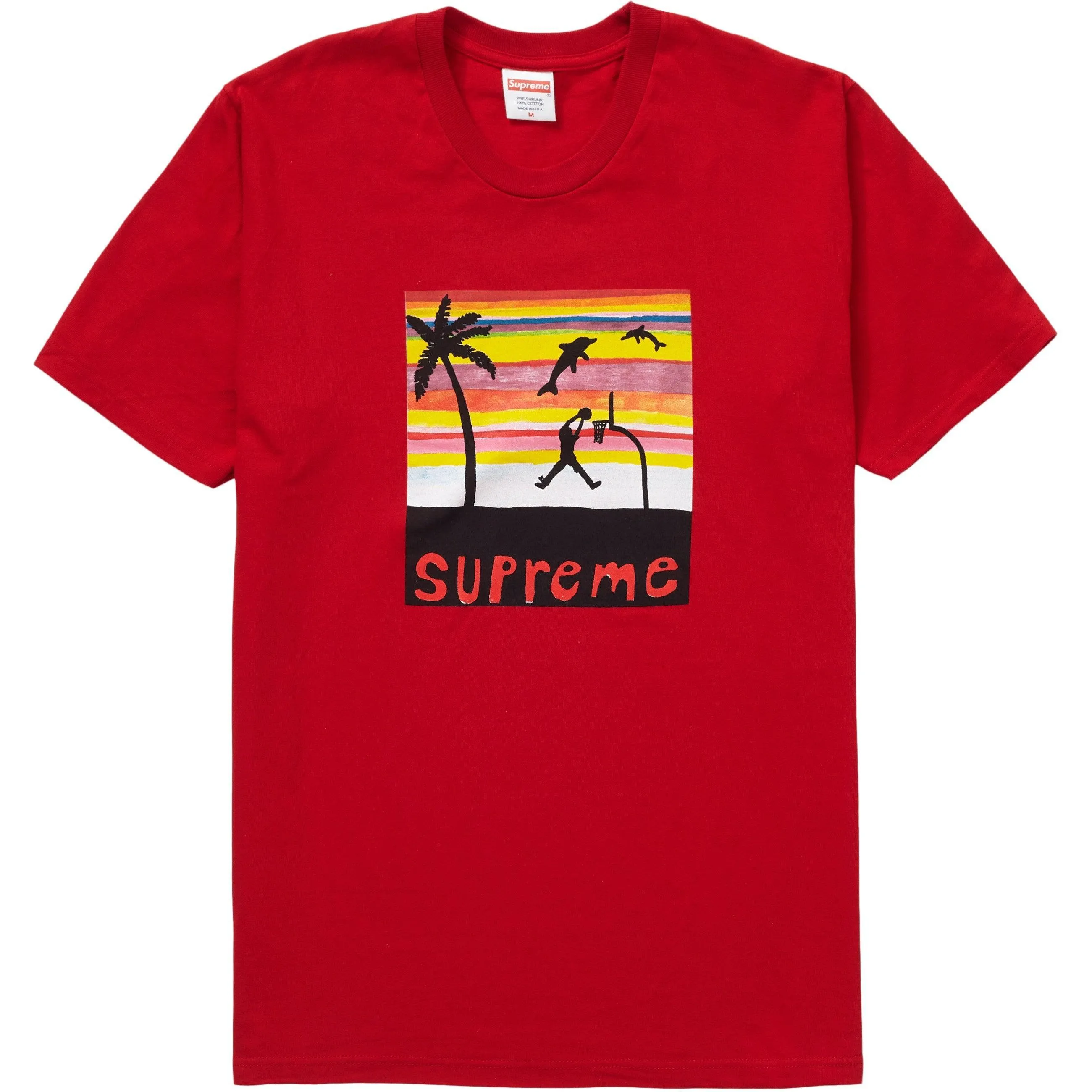 Supreme Dunk Tee Red