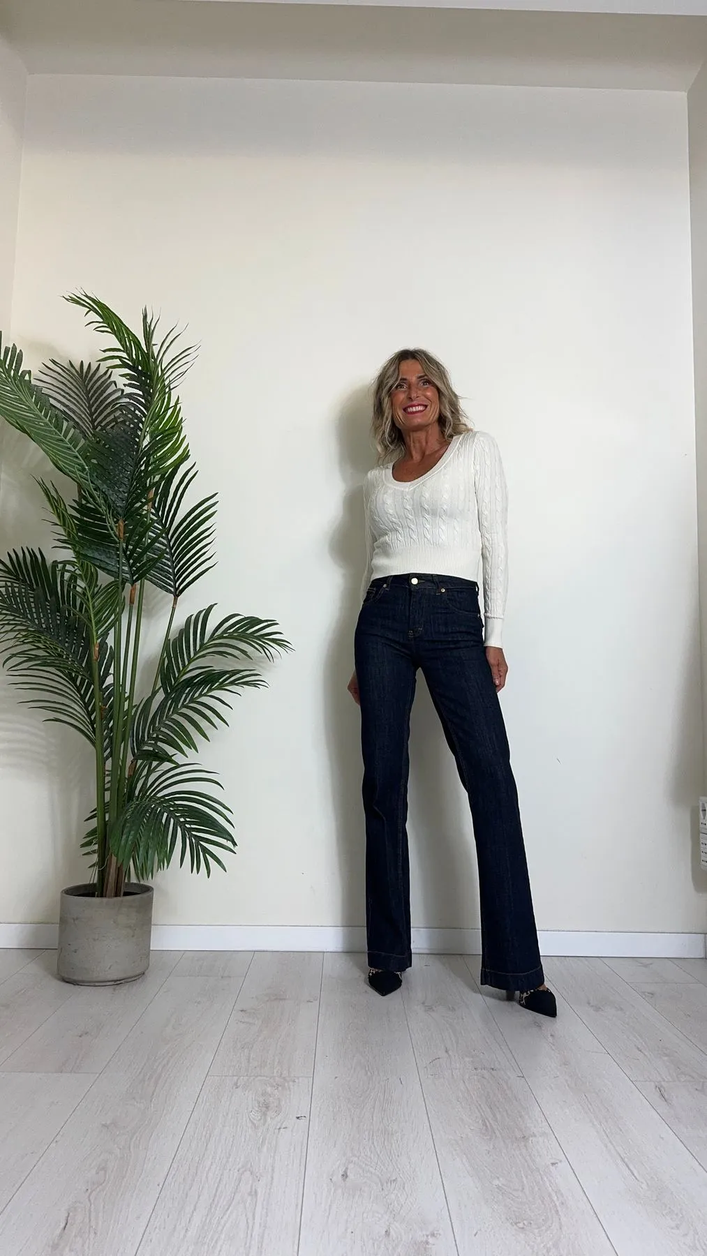SUSYMIX - 5289 - MAGLIA TRECCE IN VISCOSA SCOLLO A V CROPPED
