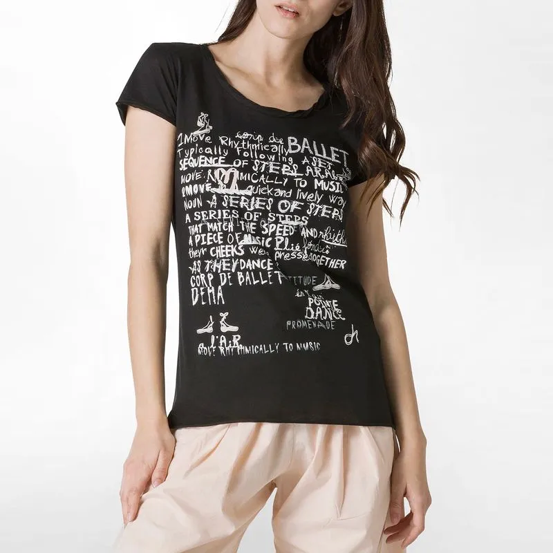 T-Shirt con stampa scritte 