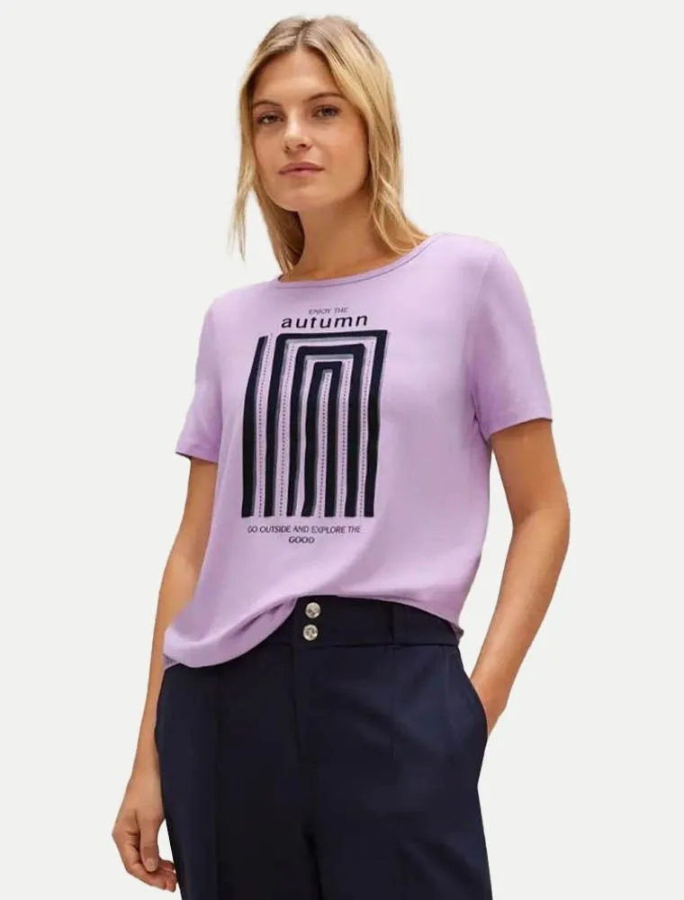 T-shirt Manica Corta Street One - Lilla