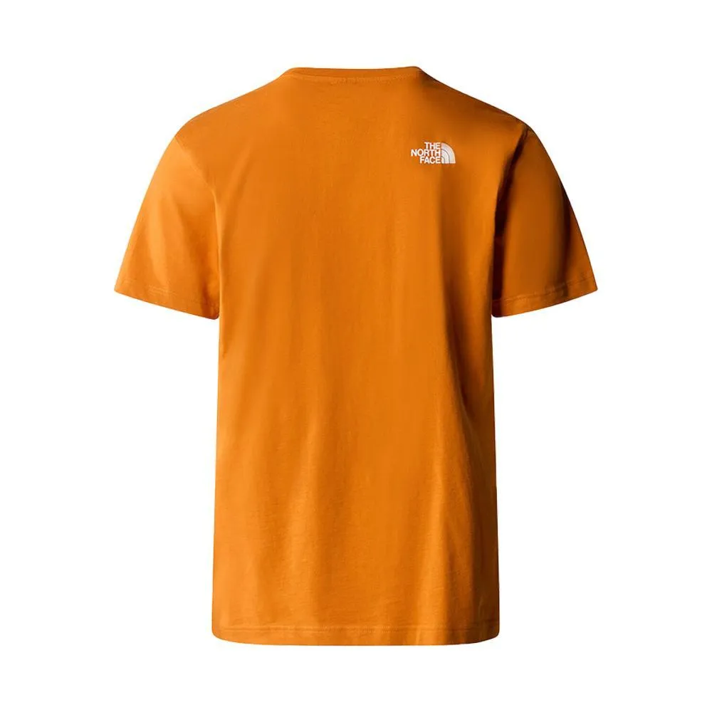 T-SHIRT THE NORTH FACE. ARANCIO 
