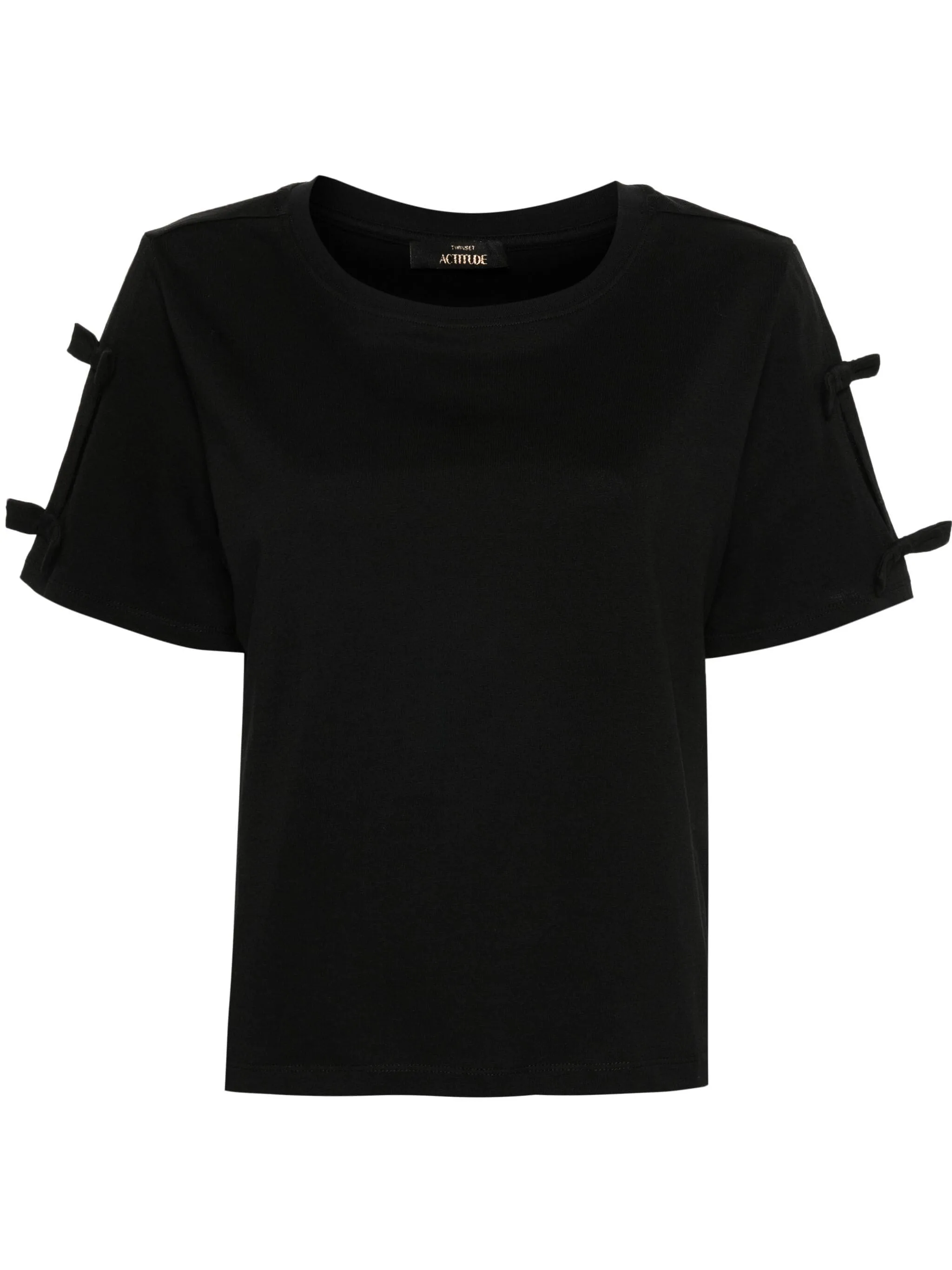 T-shirt Twinset Actitude regular con fiocchetti