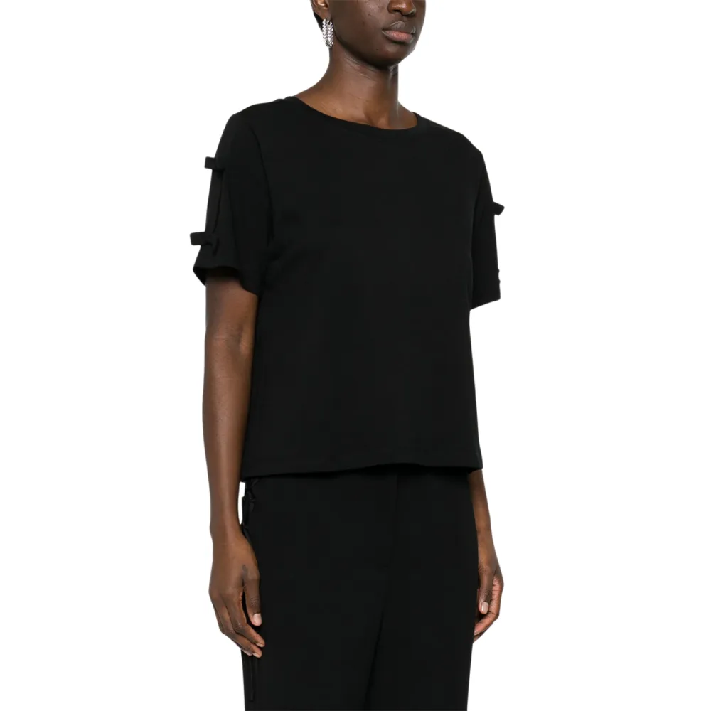 T-shirt Twinset Actitude regular con fiocchetti