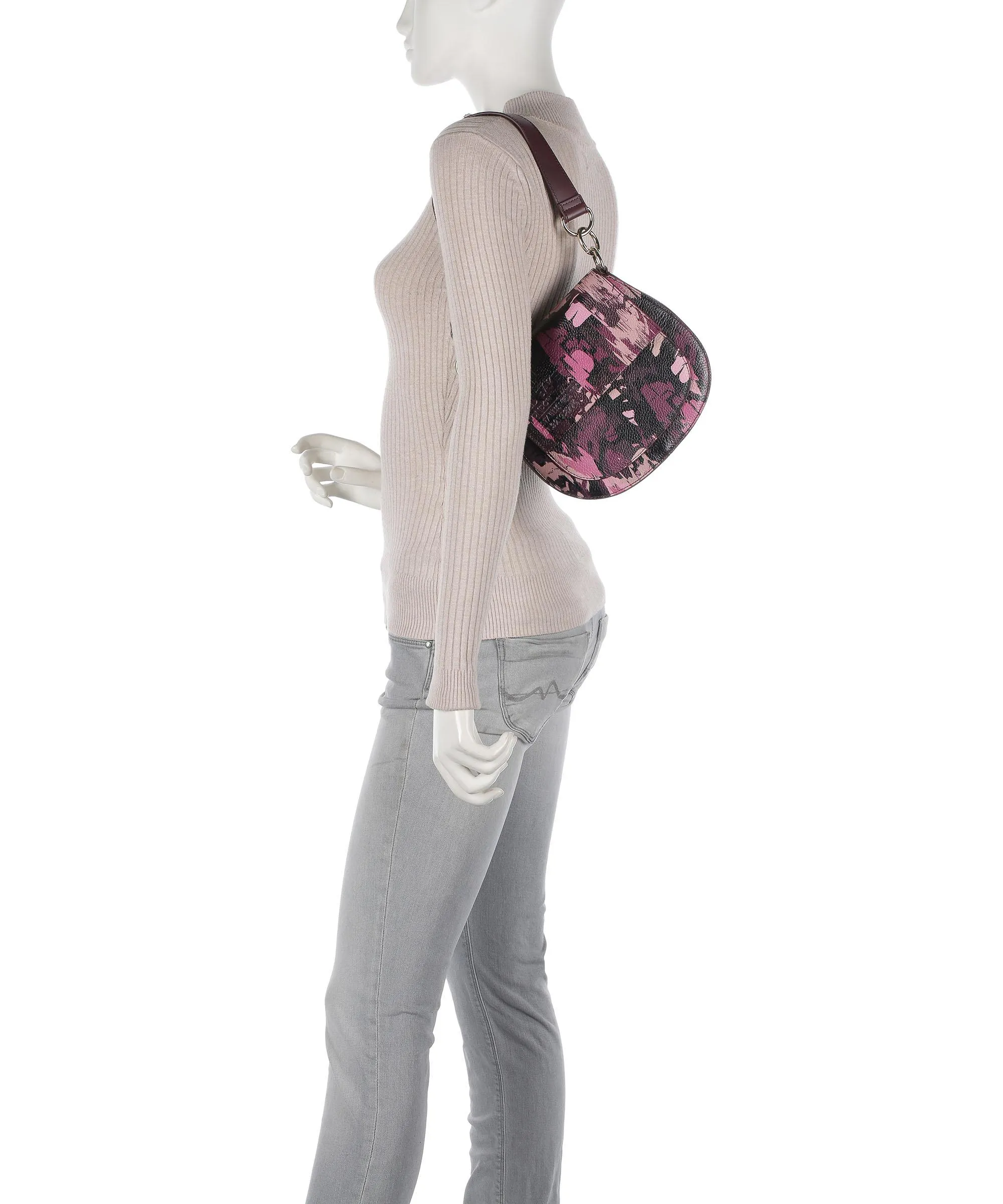  Ted Baker Beatty Borsa a spalla pelle di vacchetta grana multicolore  