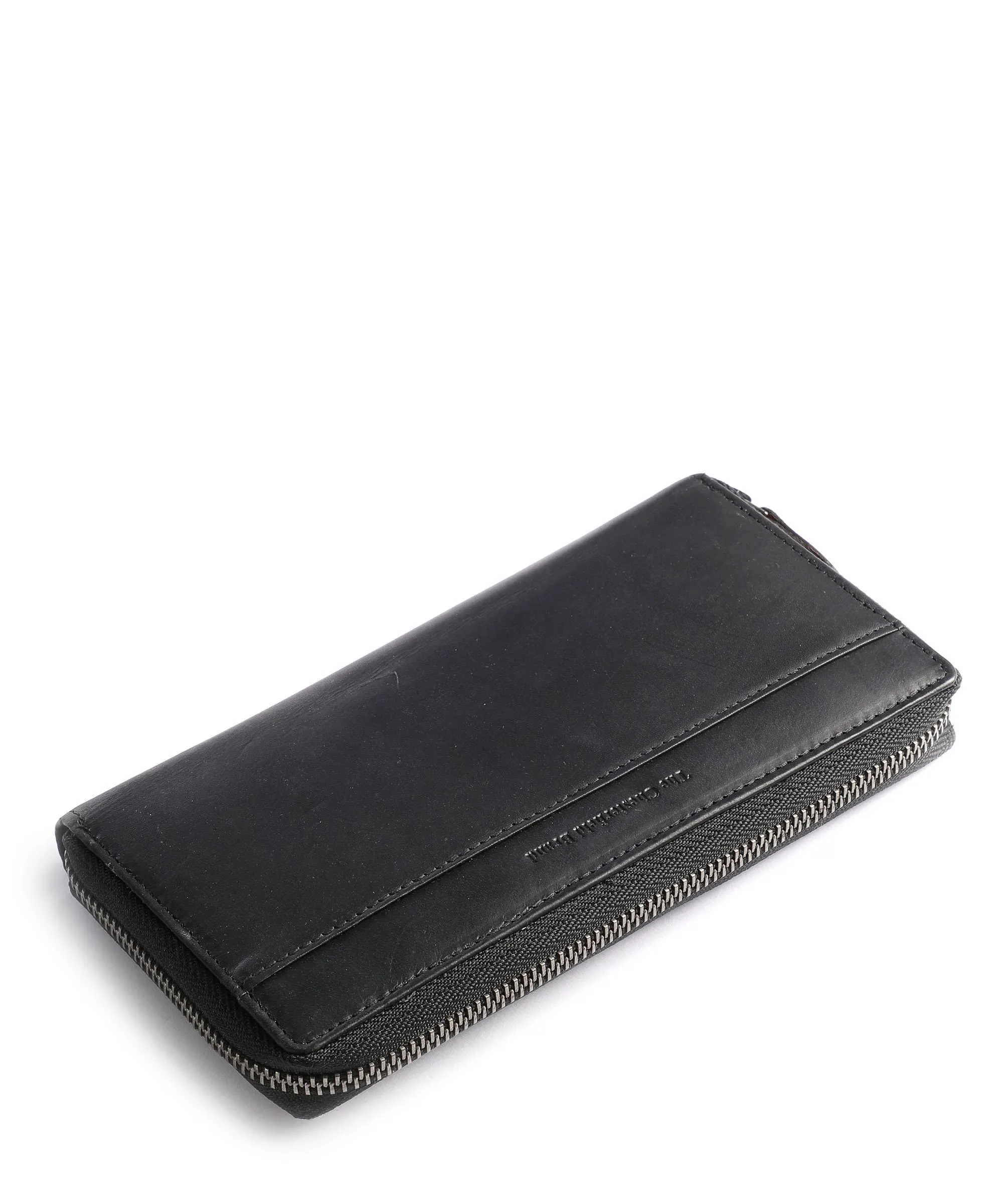  The Chesterfield Brand Halle Portafoglio pelle di vacchetta pull-up nero  