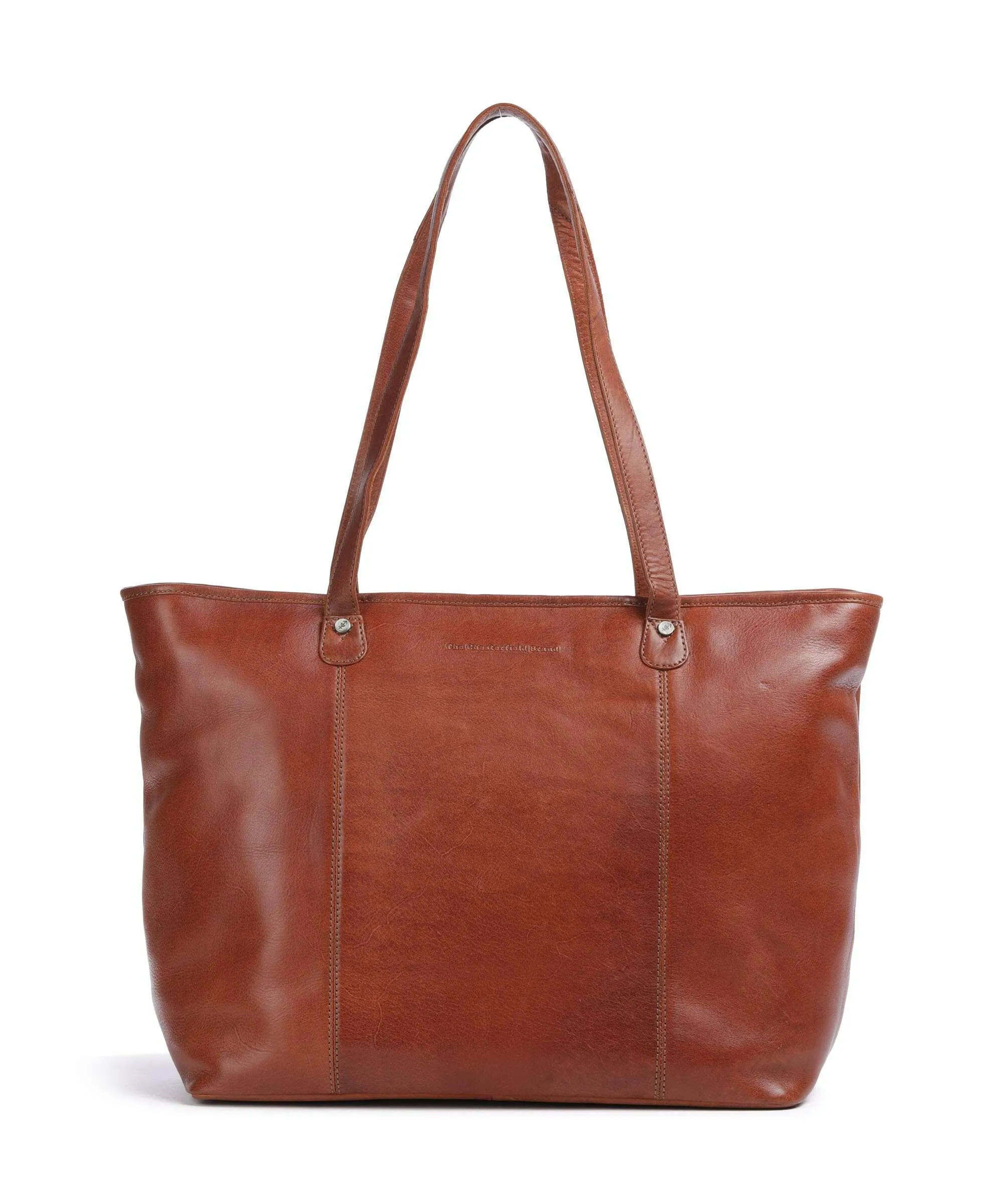  The Chesterfield Brand Novum Ferrera Borsa shopper 14″ pelle bovina cognac  