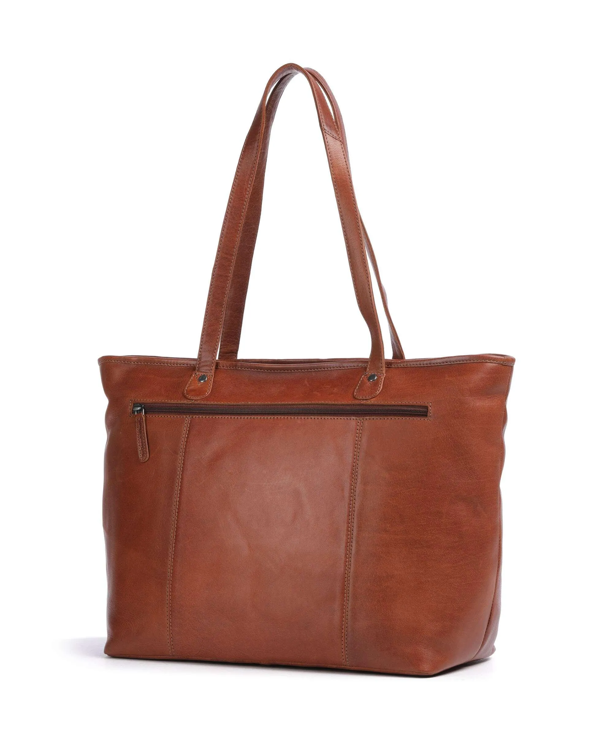  The Chesterfield Brand Novum Ferrera Borsa shopper 14″ pelle bovina cognac  