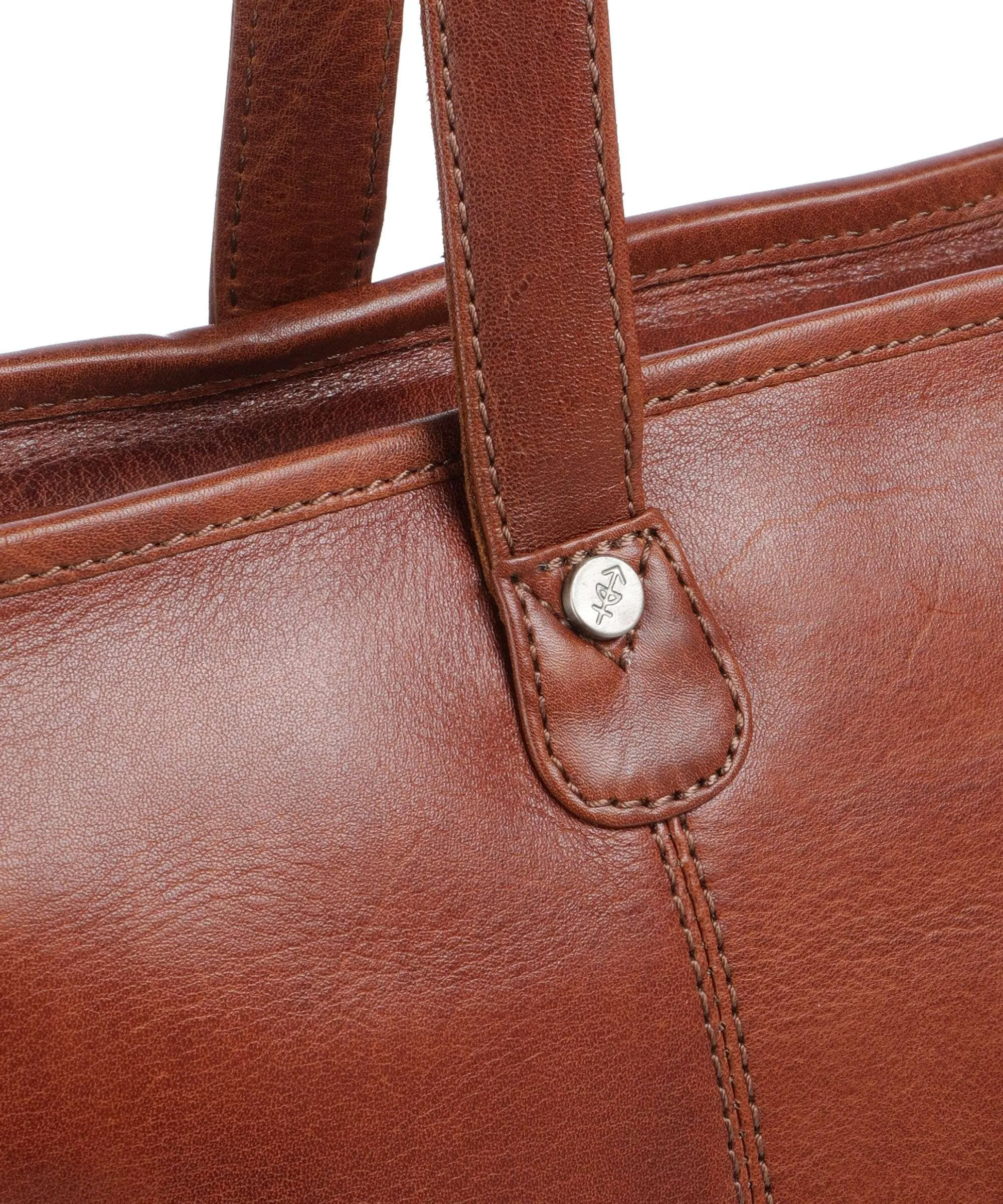  The Chesterfield Brand Novum Ferrera Borsa shopper 14″ pelle bovina cognac  