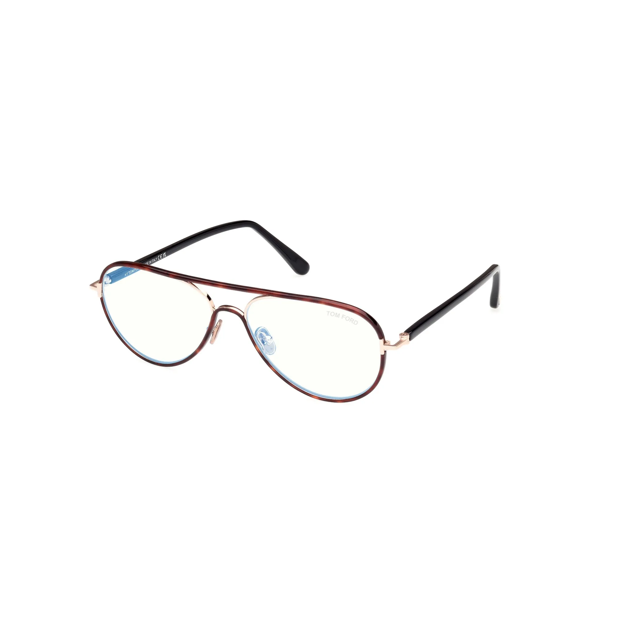   Tom Ford FT 5897-B Blue Block 053 Bionda Avana | Occhiale Da Vista Uomo 