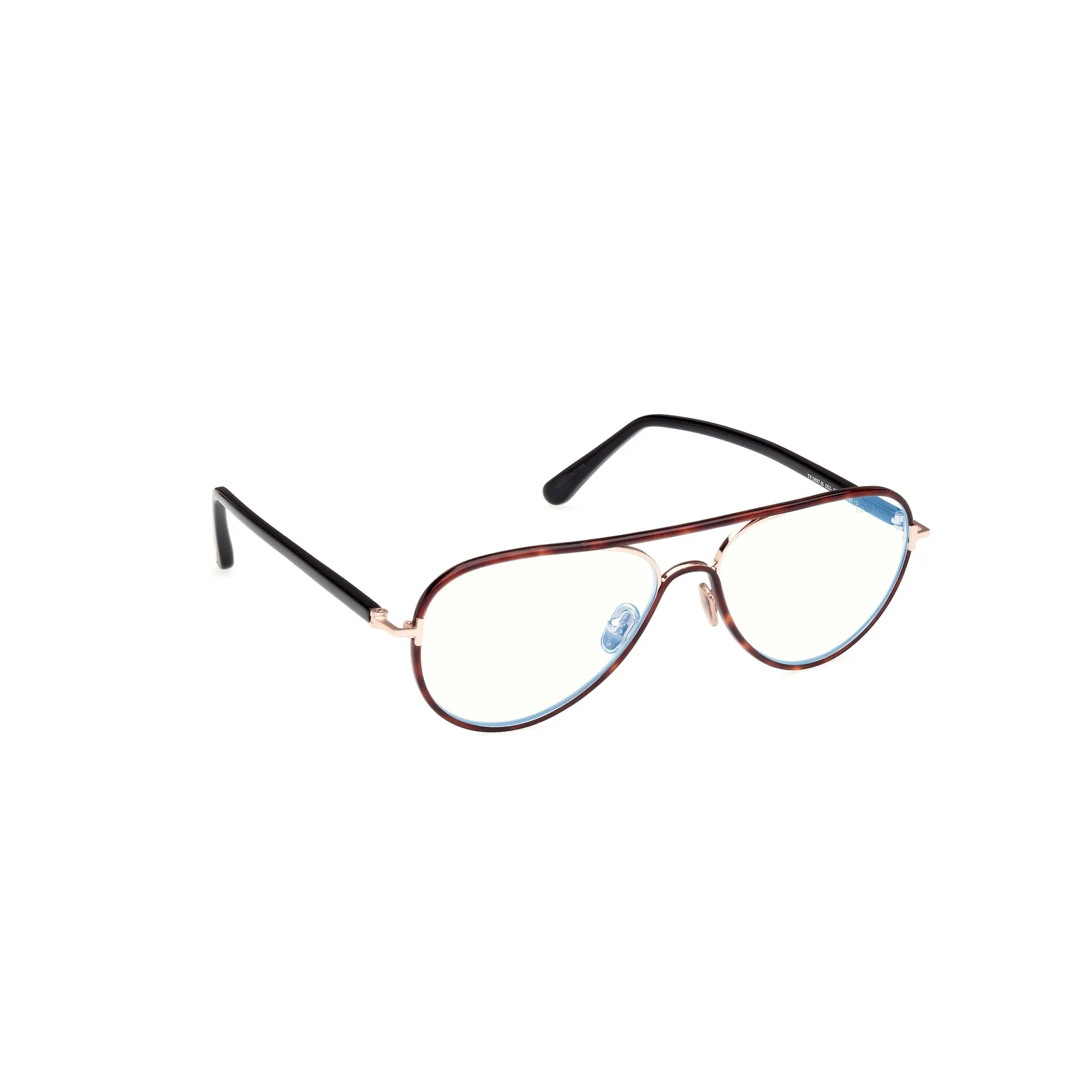   Tom Ford FT 5897-B Blue Block 053 Bionda Avana | Occhiale Da Vista Uomo 