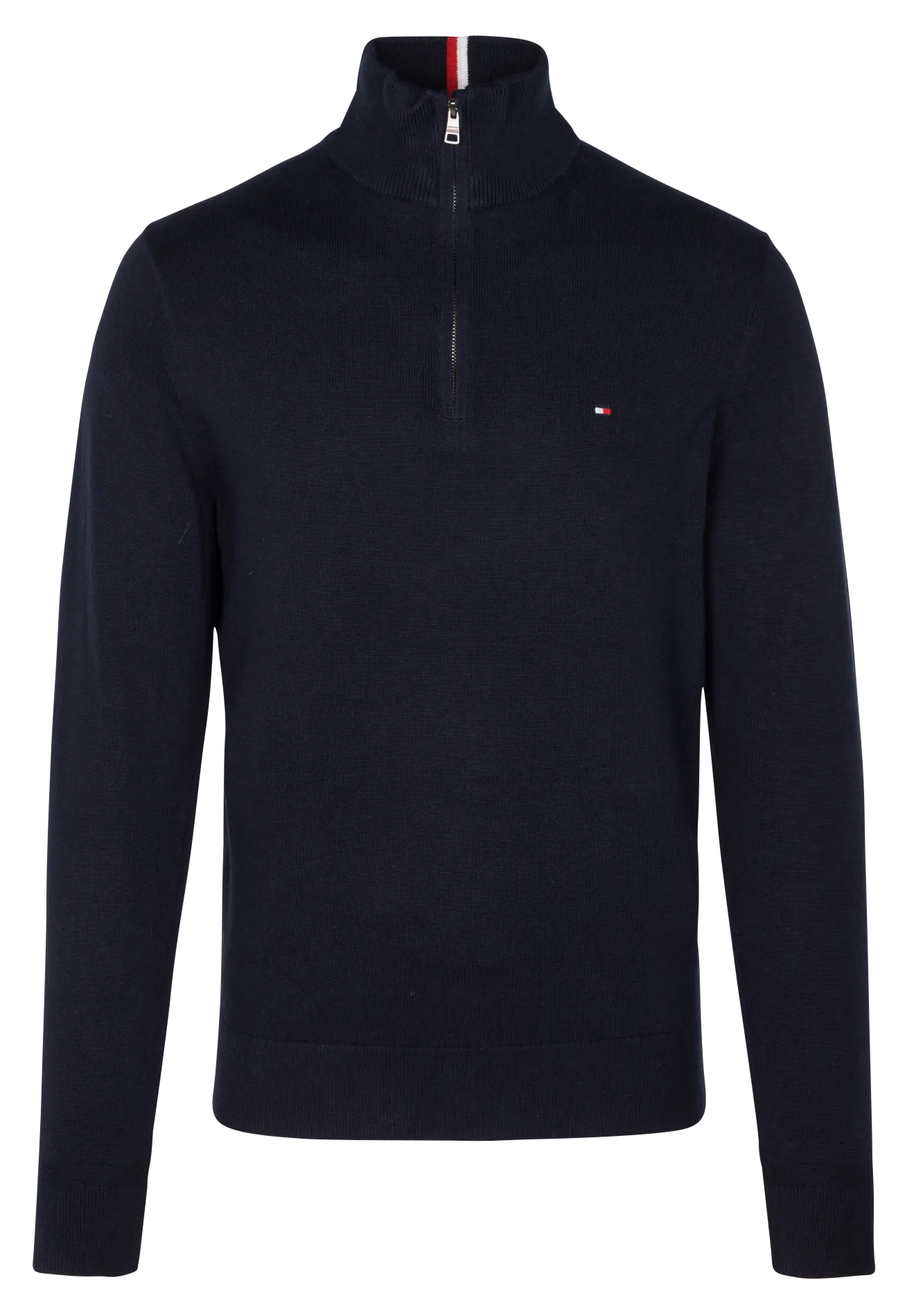  TOMMY HILFIGER   Maglione a collo alto regular fit in cotone bio e cashmere | Blu