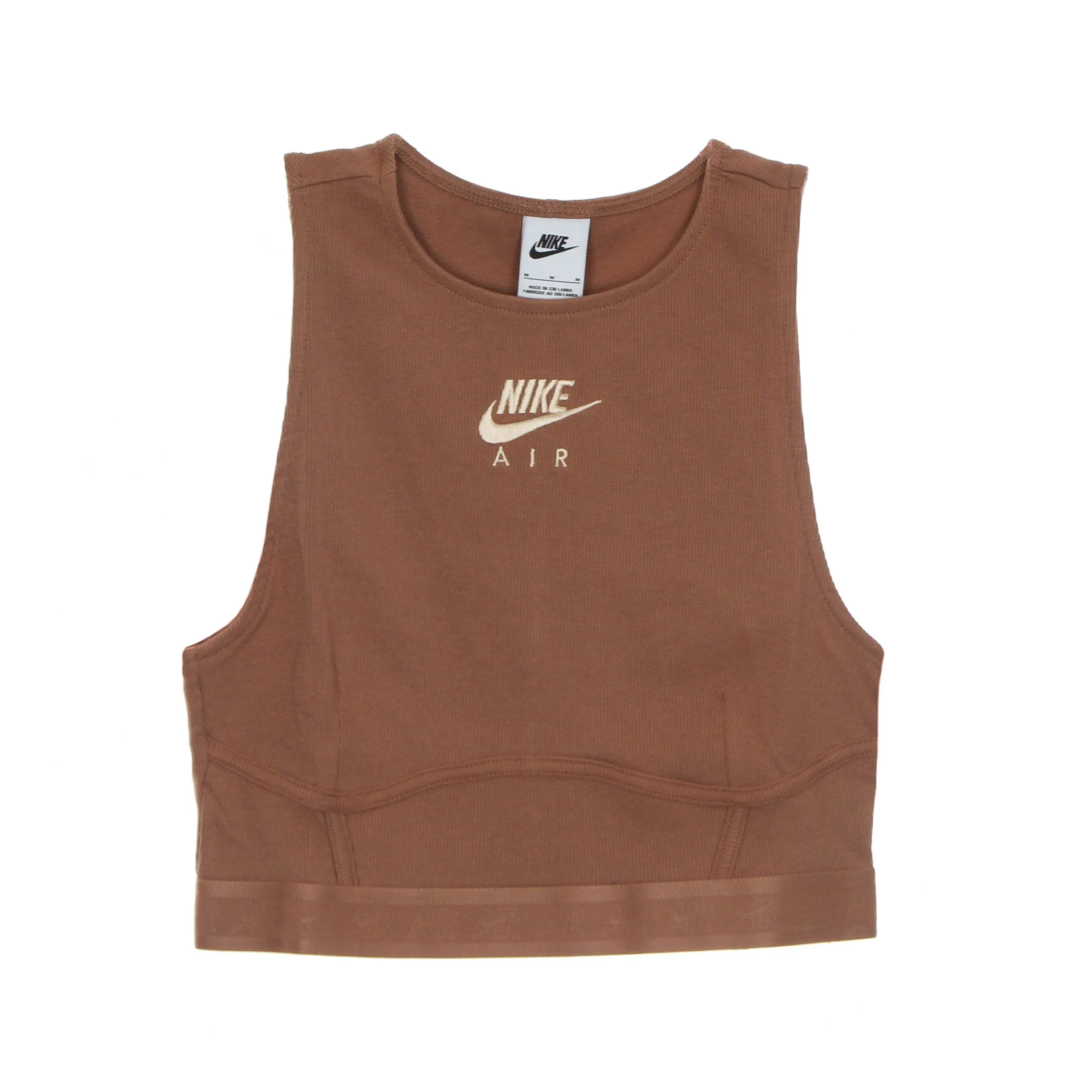 Top Donna Air Ribbed Tank Mineral Clay/pink Oxford