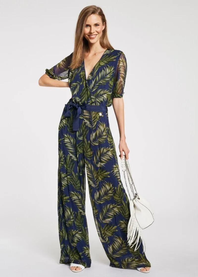 Tuta con pantalone palazzo