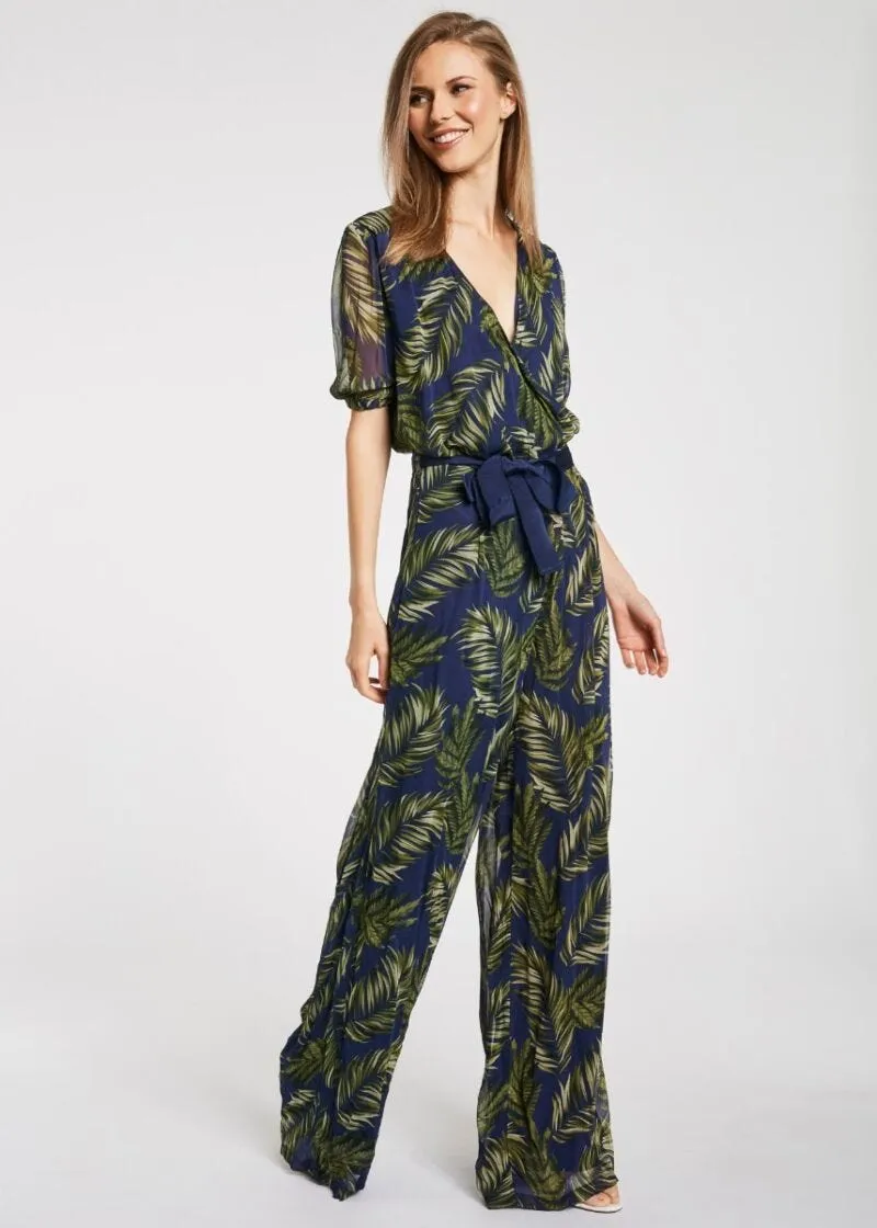 Tuta con pantalone palazzo