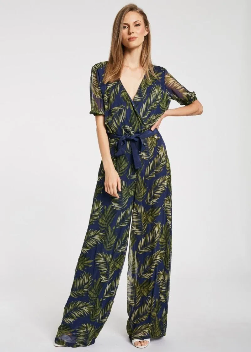 Tuta con pantalone palazzo