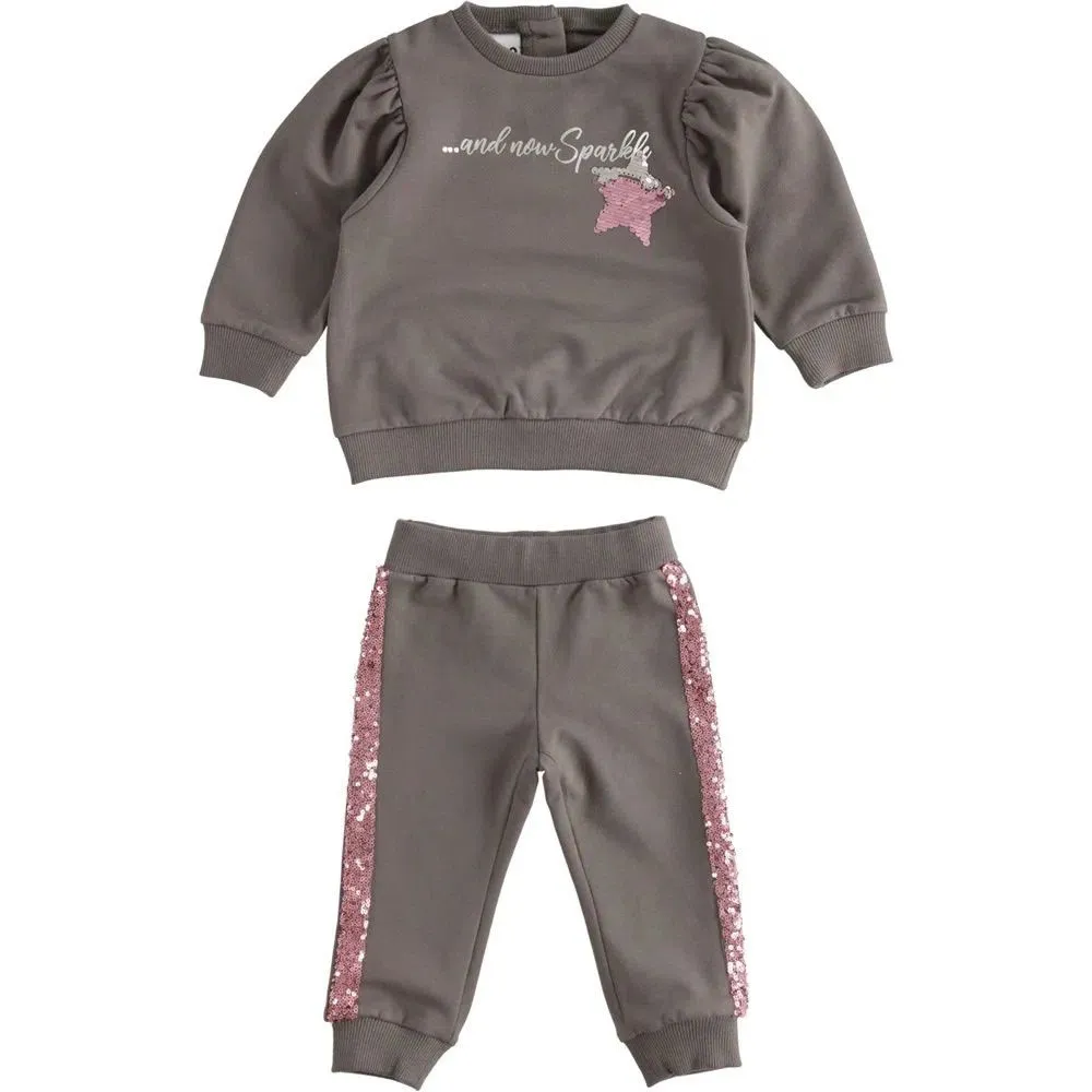 tuta da bambina jogging girocollo 4.3559 ido 