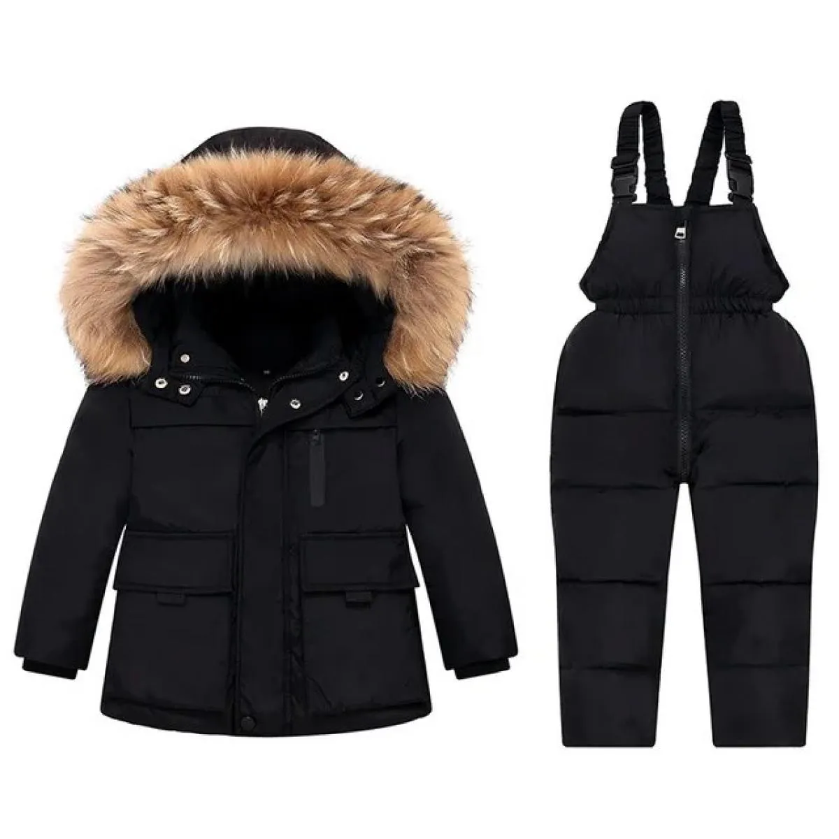 Tuta da bambino per ragazzo Piumino invernale Tuta Parka per bambini caldo Cappotto con cappuccio Tuta da neve per bambini Panno