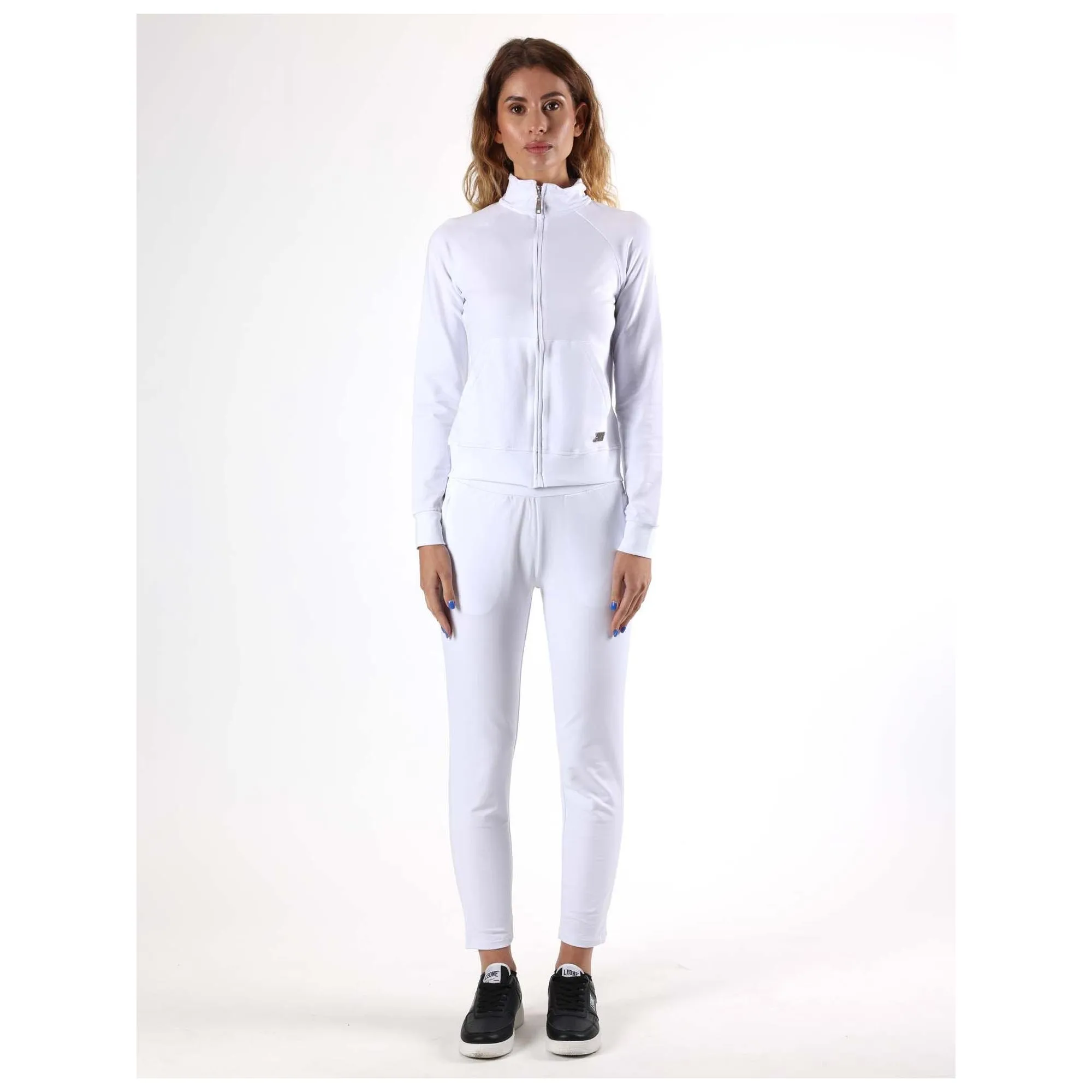 Tuta da donna con colletto e zip non felpata Leone Be Glam