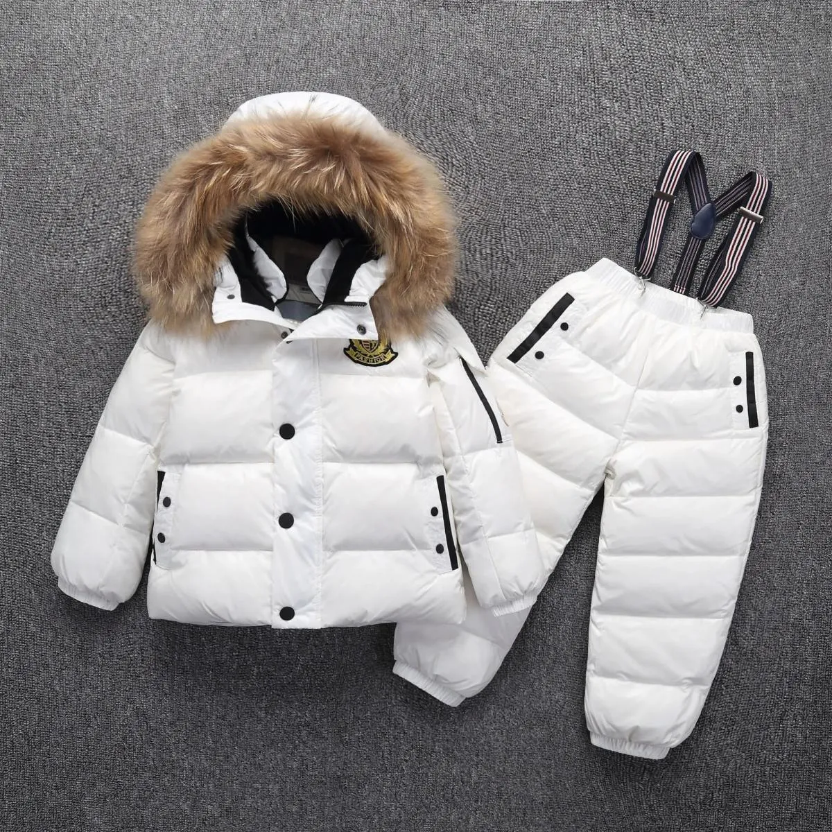 Tuta da sci invernale da 30 gradi Abbigliamento per bambini Ragazzi Ragazze Tuta sportiva Bambini Abbigliamento da neve Giacche