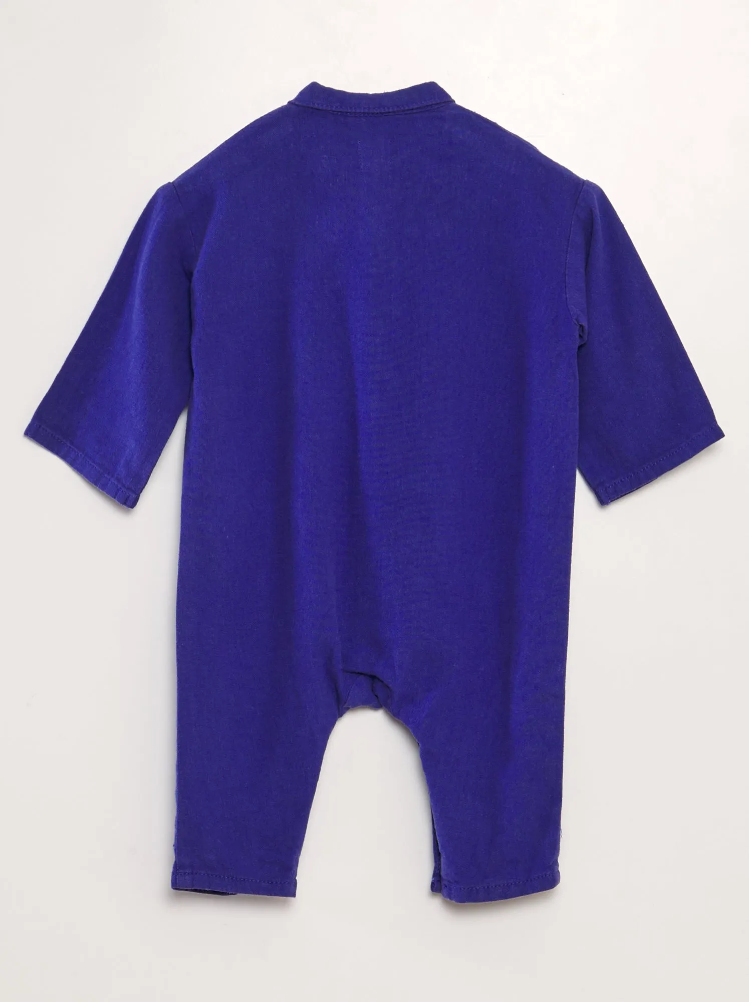 Tuta in misto lino - Unisex - BLU
