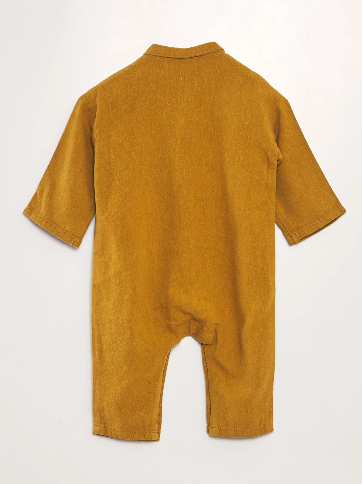 Tuta in misto lino - Unisex - GIALLO