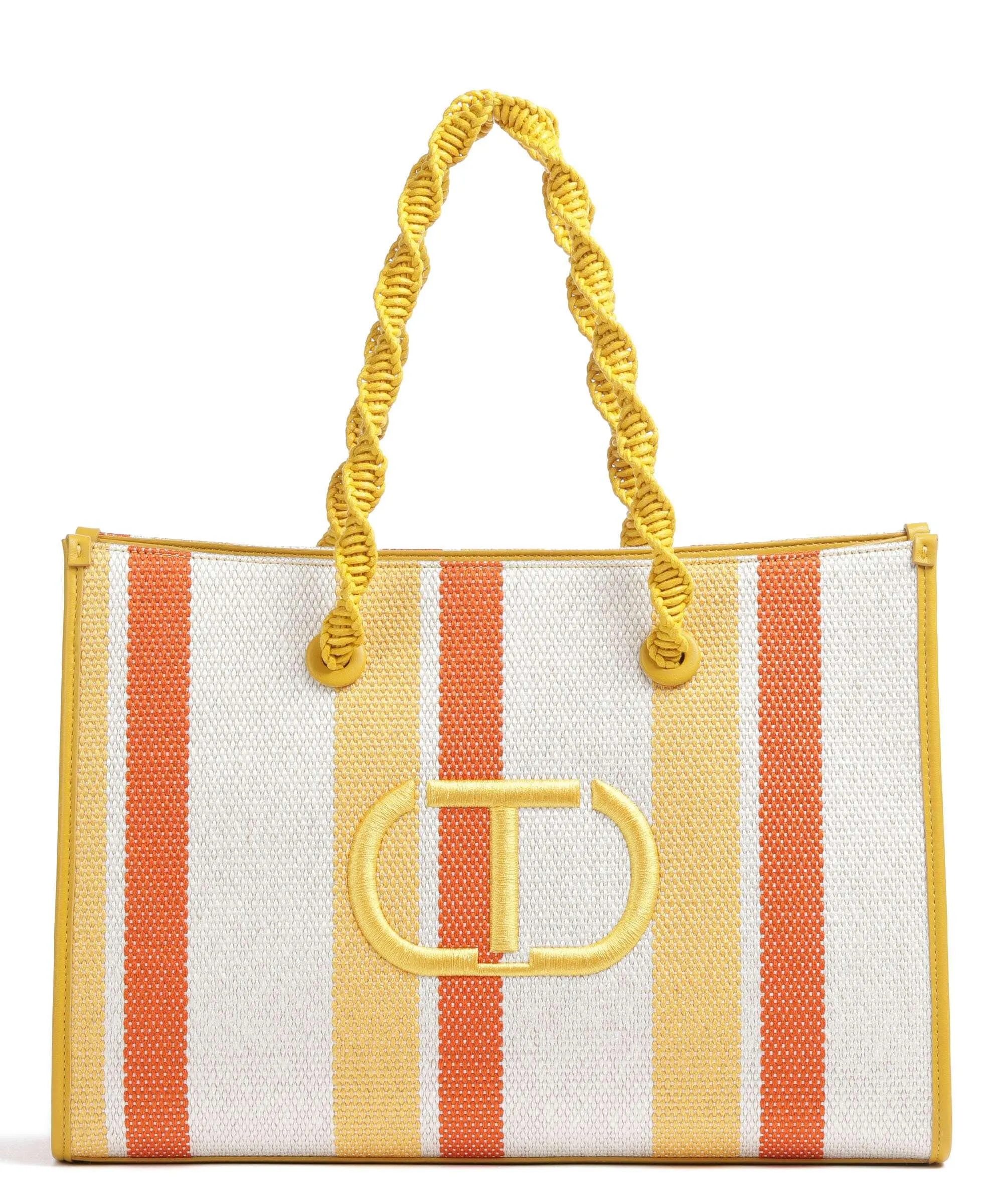  Twinset Marrakesh Borsa shopper pelle sintetica, poliestere multicolore  