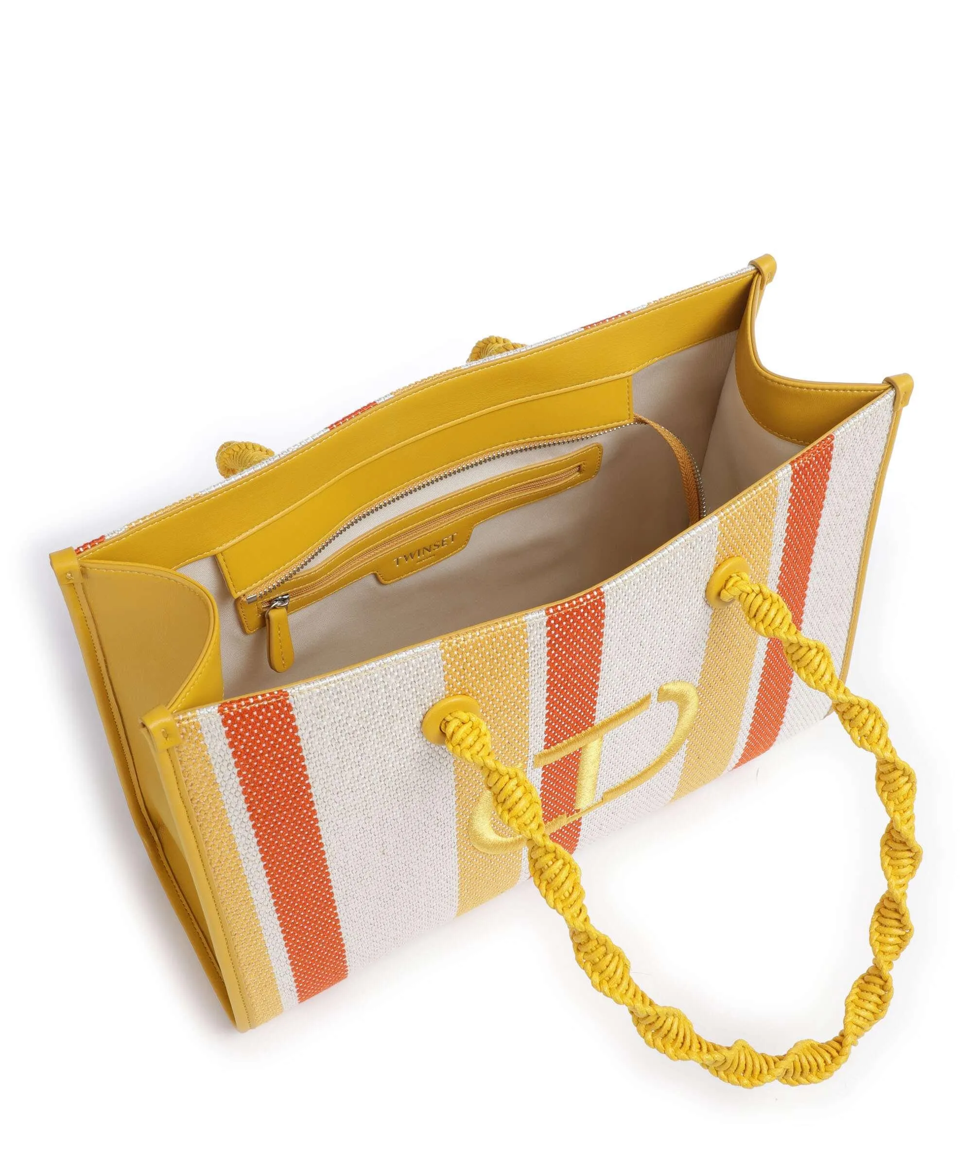  Twinset Marrakesh Borsa shopper pelle sintetica, poliestere multicolore  